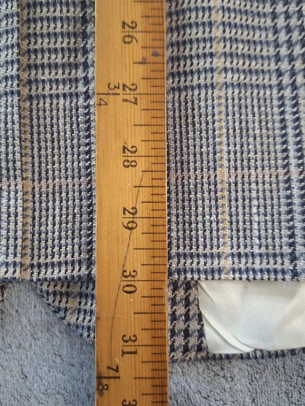 Vintage Polo Ralph Lauren Blazer Mens 44 Glen Plaid Wool Sport Coat USA 90s